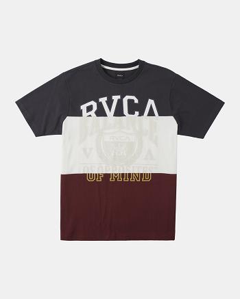 Multi Rvca Compilation T-Shirt Men's Short Sleeve | USQAV90671