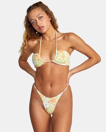 Multi Rvca Dreamfield Halter Women's Bikini Tops | USJBT76855