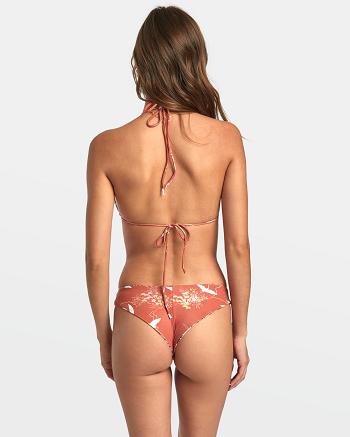 Multi Rvca Tossed Reversible Cheeky Women's Bikini Bottoms | FUSHY51169