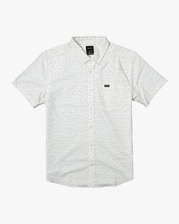 New White Rvca Do Print Short Sleeve Boys' Shirts | EUSHC48461
