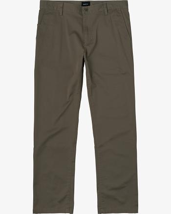 Olive Rvca The Week-end Stretch Men's Pants | PUSQX20916