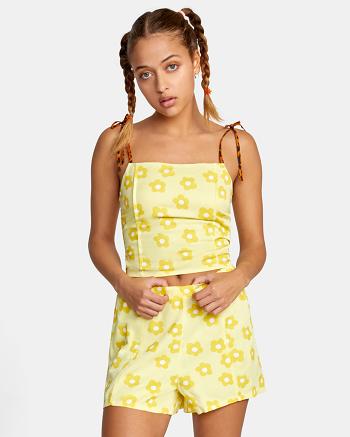 Pineapple Rvca Daze Women's Skirts | SUSVO78385