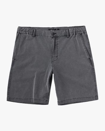 Pirate Black Rvca All Time Coastal Rinsed Hybrid Boys' Shorts | EUSHC24705