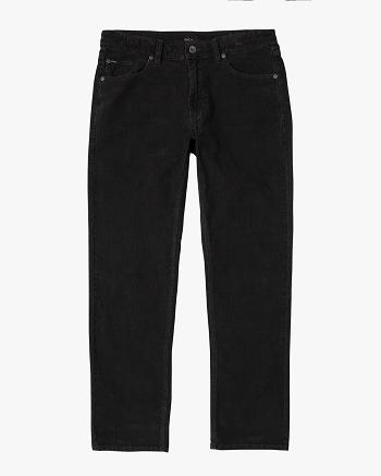 Pirate Black Rvca Daggers Pigment Corduroy Men's Pants | BUSSD47449