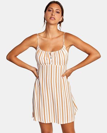 Sand Rvca Overtime Sun Women's Dress | USCVG49029