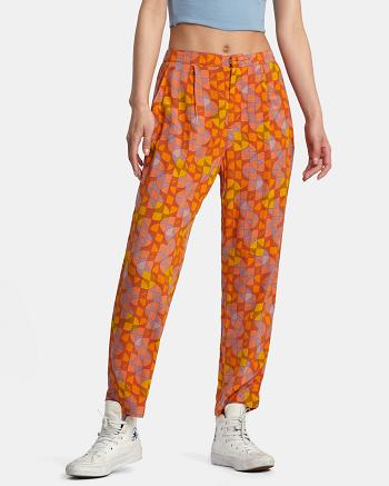 Sandlewood Rvca Blip Pants Women's Cover ups | UUSND48862