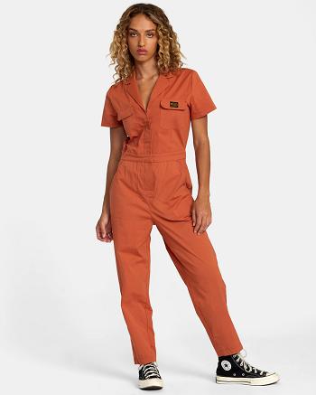 Sandlewood Rvca Recession Collection Women's Dress | PUSQX65247