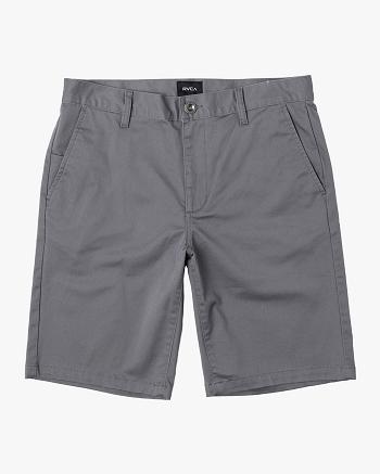 Smoke Rvca Weekend Stretch Chino 20 Men's Shorts | USNZX76054