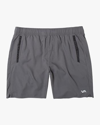 Smoke Rvca YOGGER IV ATHLETIC 17 Men's Shorts | USNEJ56016