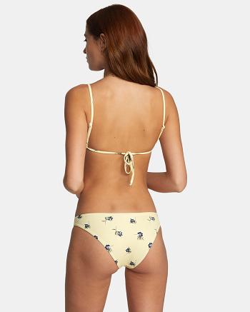 Sunshine Rvca Easy To Love Low-Rise Women's Bikini Bottoms | USICD37074