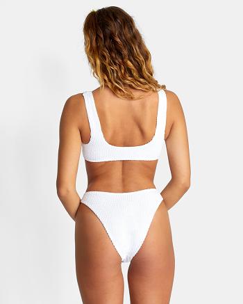 Whisper White Rvca Grooves French Women's Bikini Bottoms | XUSBH23960