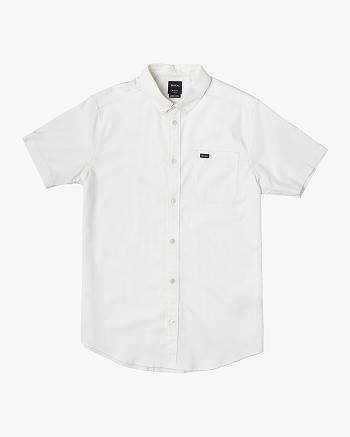 White Rvca Do Stretch Short Sleeve Boys' Shirts | USEGJ71735